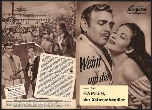 Filmprogramm IFB Nr. 4086, Weint um die Verdammten, Clark Gable, Yvonne De Carlo, Sidney Poitier, Regie: Raoul Walsh