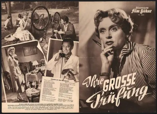 Filmprogramm IFB Nr. 2623, Ihre grosse Prüfung, Luise Ullrich, Hans Söhnker, Karin Dor, Regie: Rudolf Jugert