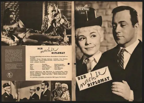 Filmprogramm PFP Nr. 2/64, Der nackte Diplomat, Laszlo Markus, Mariann Krencsey, Regie: György Palásthy