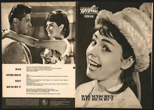 Filmprogramm PFP Nr. 120 /64, Das Mädchen mit dem Hut, Pirkko Mannola, Esko Salminen, Regie: Aarno Taivals