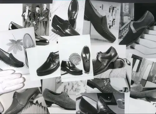 18 Fotografien Herrenschuhe, Lama-Calf Modell Terry, Slipper Modell Ainaud, Halbschuh Samtcalf, Stellabox-Derbyschuh