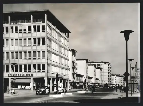Fotografie E. Claus, Frankfurt, Ansicht Frankfurt / Main, Strasse An der Paulskirche, Ladengeschäft Schade & Füllgrabe