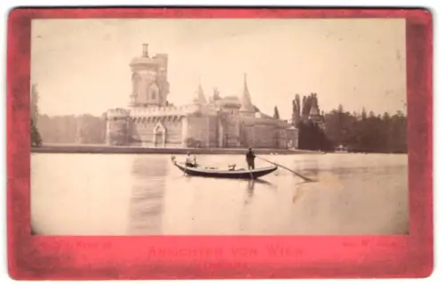 Fotografie Ansicht Wien, Ruderboot bei der Laxenburg