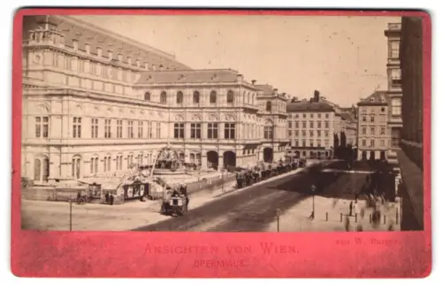 Fotografie W. Burger, Ansicht Wien, Blick auf das Opernhaus