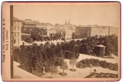 Fotografie M. Weingartshofer`s Sohn, Mödling, Ansicht Wien, Blick auf den Parkring