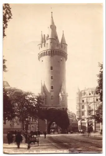 Fotografie C. Hertel, Mainz, Grosse Bleiche 5c, Ansicht Frankfurt a. M., Blick auf das Eschenheimer Tor