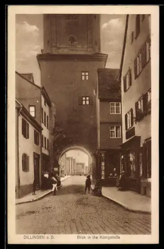 AK Dillingen, Blick in die Königstrasse