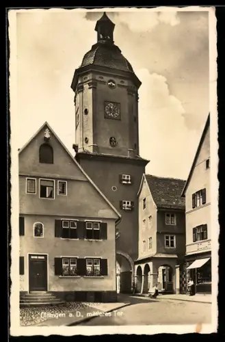 AK Dillingen a. D., Strassenpartie am mittleren Tor