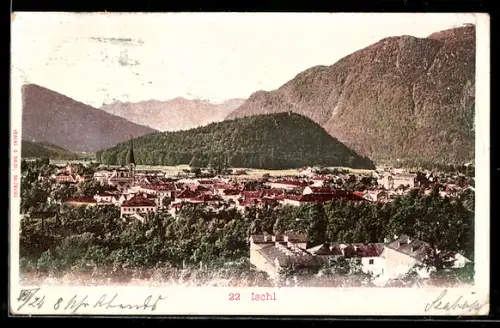 AK Ischl, Teilansicht mit Schloss