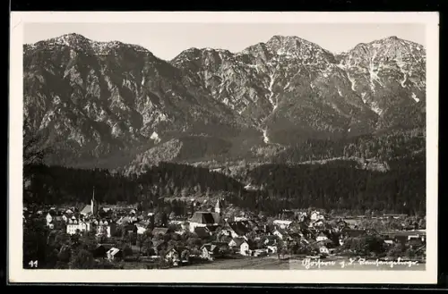 AK Goisern, Teilansicht gegen das Ramsauer Gebirge