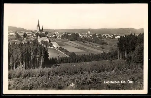 AK Leonfelden /Ob.-Öst., Teilansicht mit Kirche