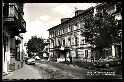 AK Bad Ischl, Hotel zum Goldenen Kreuz