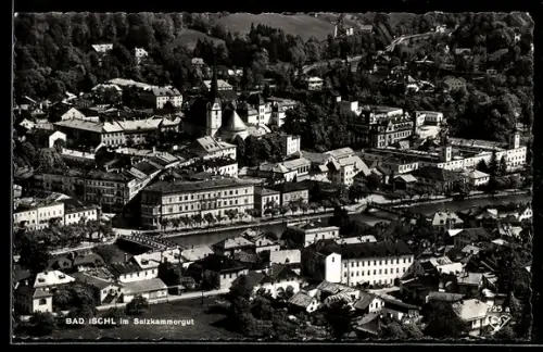AK Bad Ischl im Salzkammergut, Teilansicht mit Kirche