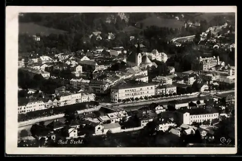 AK Bad Ischl, Teilansicht vom Siriuskogel aus gesehen