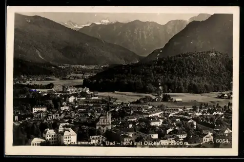 AK Bad Ischl, Ortsansicht mit Dachstein