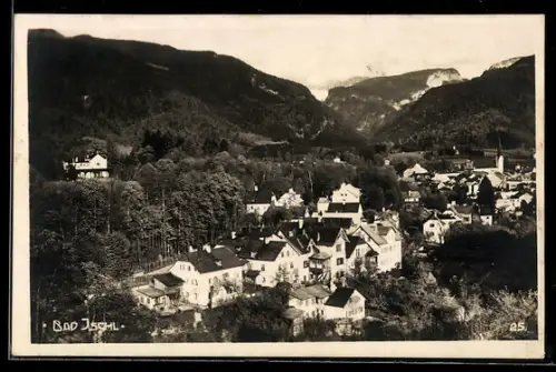AK Bad Ischl, Teilansicht mit Kirche