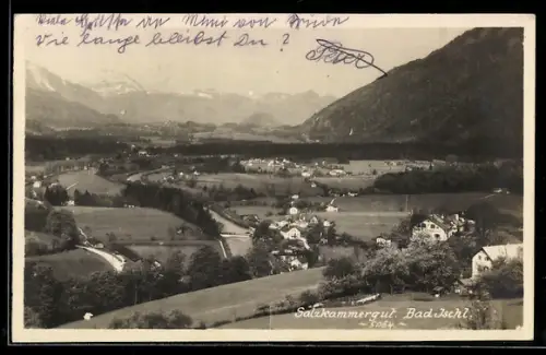 AK Bad Ischl, Salzkammergut, Teilansicht