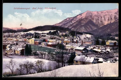 AK Bad Ischl, Winterbild