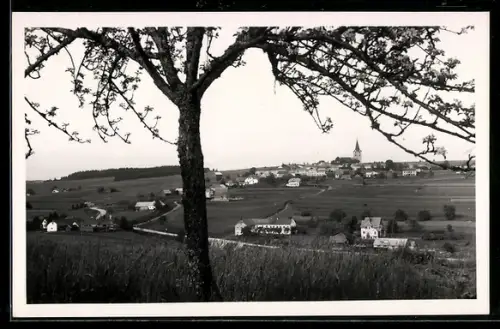 AK Hellmonsödt, Ortspartie mit Kirche