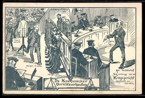 AK Berlin, Der Hauptmann von Köpenick vor Gericht