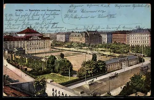 AK Wien, Sportplatz und Konzerthaus