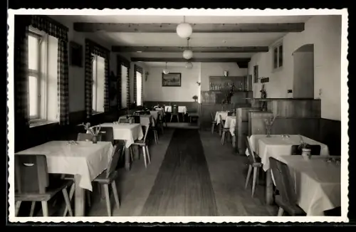AK Sistrans, Gasthaus Post, Speisesaal