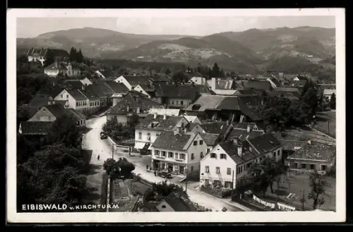 AK Eibiswald, Ortsansicht vom Kirchturm aus