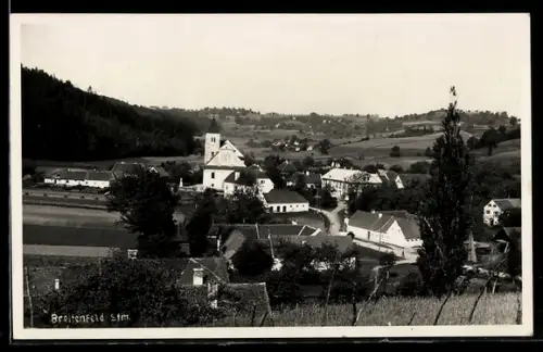 AK Breitenfeld /Stm., Panorama mit Kirche