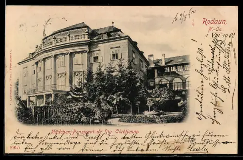 AK Rodaun /N.-Öe., Mädchen-Pensionat de Ste. Chrétienne