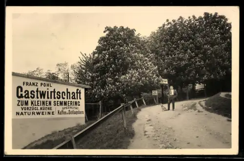 AK Breitenfurt b. Wien, Gastwirtschaft Zum kleinen Semmering, Inh. Franz Pohl