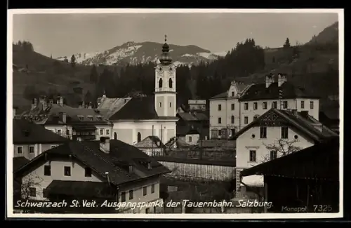 AK Schwarzach /Salzburg, Ausgangspunkt der Tauernbahn