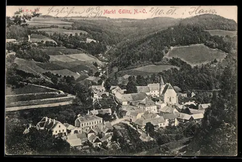 AK Edlitz /N.-Ö., Panorama mit Ort