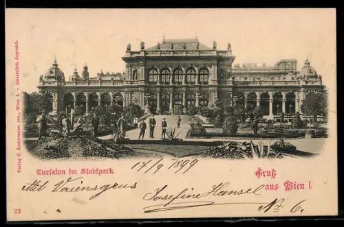 AK Wien, Kursalon im Stadtpark