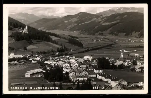 AK Tamsweg im Lungau, Panorama mit Ort und Kirche
