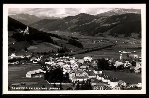 AK Tamsweg im Lungau, Panorama mit Ort und Kirche