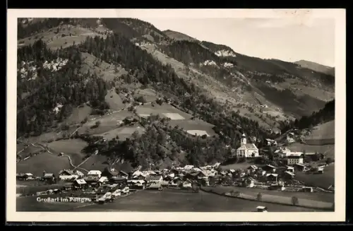 AK Grossarl im Pongau, Panorama mit Kirche und Bergen