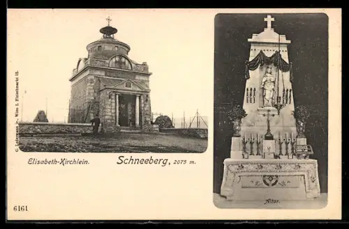 AK Puchberg am Schneeberg, Elisabeth-Kirchlein, Altar