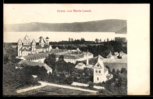 AK Maria Laach, Kloster mit Laacher See