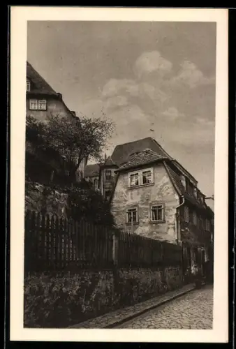 AK Meissen, Partie in der Strasse Domsteig