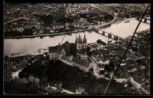 AK Meissen, Albrechtsburg aufgenommen aus Parseval VI.