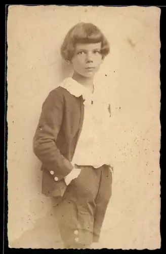 Foto-AK Portrait von Götz-Eberhard Freiherr von Nordeck zur Rabenau als Kind