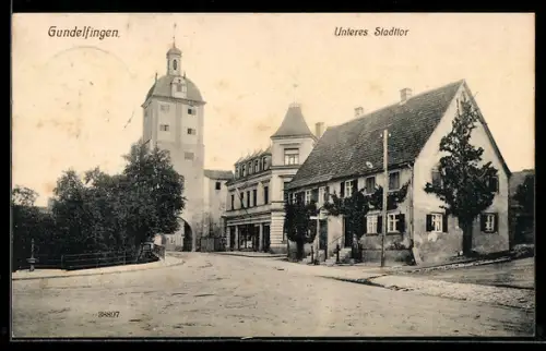 AK Gundelfingen, Strasse am unteren Stadttor