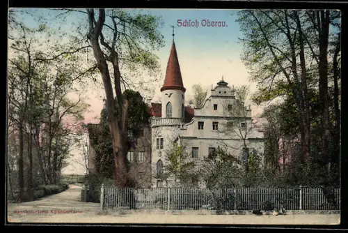 AK Oberau, Ansicht vom Schloss Oberau