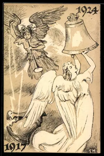 AK Meissen, Zur Erinnerung an die Weihe der Frauenkirchenglocken 1924