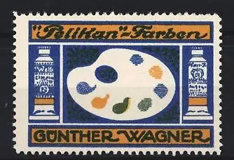Reklamemarke Pelikan-Farben, Günther Wagner, Farbpalette