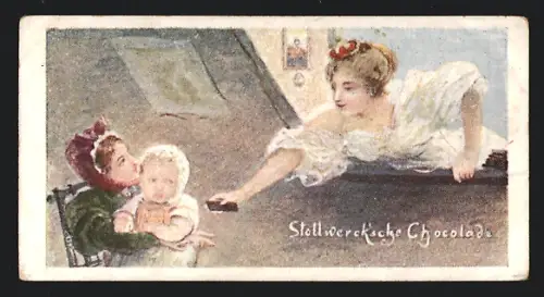 Sammelbild Stollwerk`sche Schokolade, Waisen bekommen Schokolade