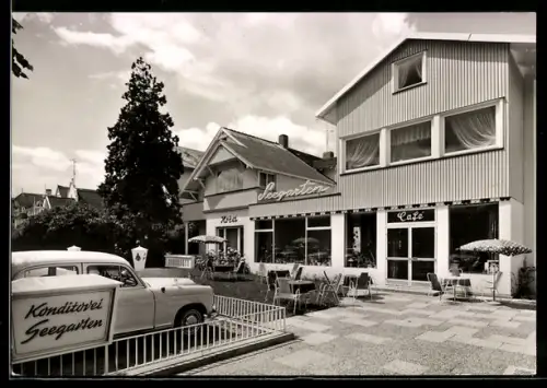 AK Travemünde, Hotel und Cafe Seegarten, Kaiserallee 11-13