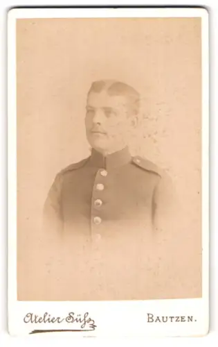 Fotografie Atelier Süss, Bautzen, Portrait Soldat in Uniform