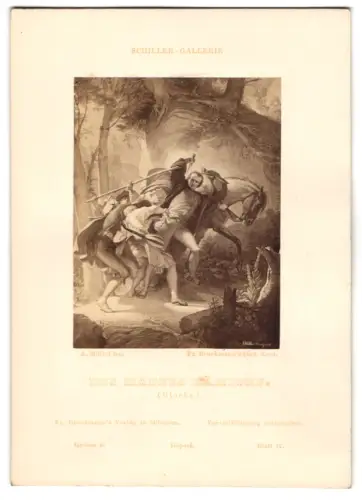 Fotografie Schiller-Gallerie, Des Mannes Kämpfen, (Glocke)