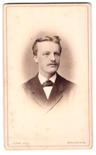 Fotografie Ludw. Holl, Mergentheim, Porträt eines Herrn